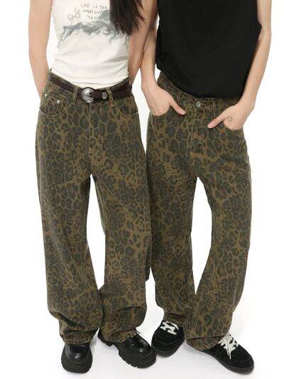 Leopard Jeans with Pockets - Hovatok