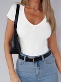 Devine V-Neck Short Sleeve T-Shirt - Hovatok