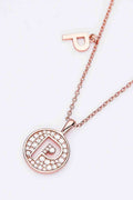 Adored Moissanite K to T Pendant Necklace - Hovatok