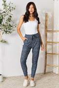 LOVEIT Heathered Drawstring Leggings with Pockets - Hovatok