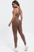 3 Piece Washed Square Neck Wide Strap Active Set - Hovatok