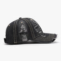 Distressed Adjustable Cotton Baseball Cap - Hovatok