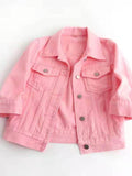 Full Size Cropped Denim Jacket Plus Size - Hovatok