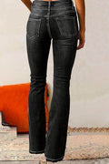 Cat Whisker Washed Bootcut Jeans - Hovatok