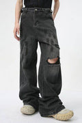 Distressed Jeans with Pockets - Hovatok
