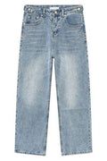 Men's Washed Straight-Leg Jeans - Hovatok