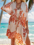 Lovelet Printed Open Front Cover-Up - Hovatok