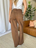 RFM Full Size High Rise Garment Dye Wide Leg Jeans - Hovatok