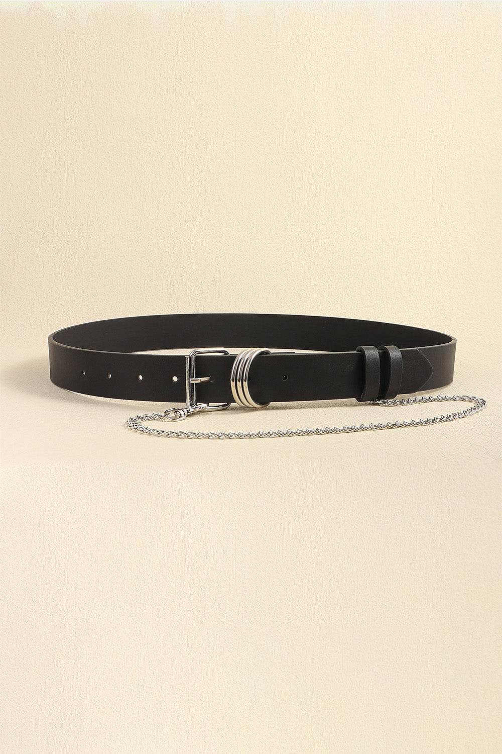 PU Leather Alloy Chain Belt - Hovatok