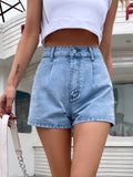 Denim Shorts with Pockets - Hovatok