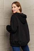 Full Size Long Sleeve Dropped Shoulder Hoodie - Hovatok