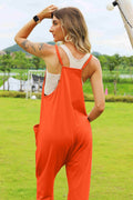 Double Take Full Size Sleeveless V-Neck Pocketed Jumpsuit - Hovatok
