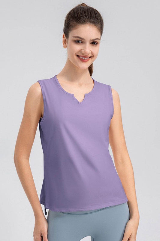 Notched Wide Strap Active Tank - Hovatok