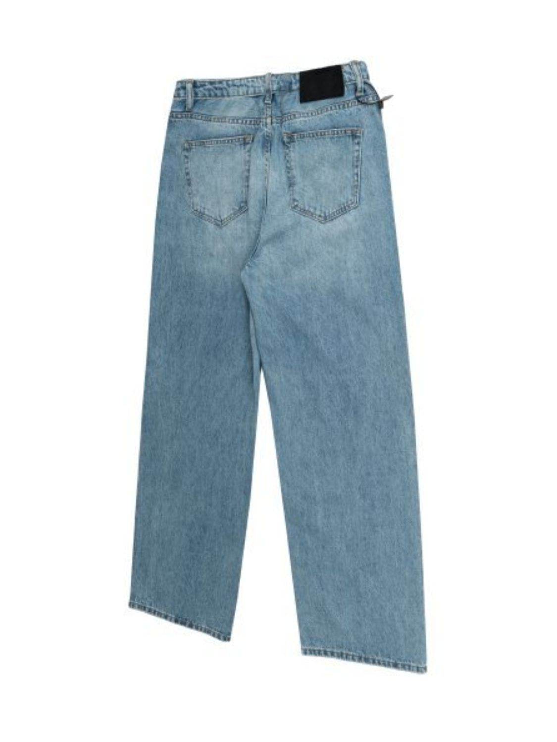 Men's Wide Straight Jeans with Pockets - Hovatok