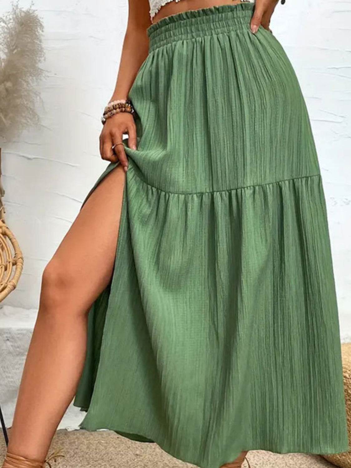 Frill Slit Skirt - Hovatok
