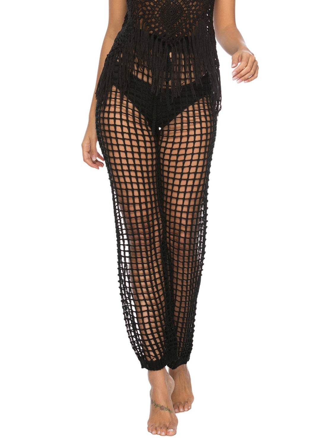 Cutout High Waist Swim Pants - Hovatok