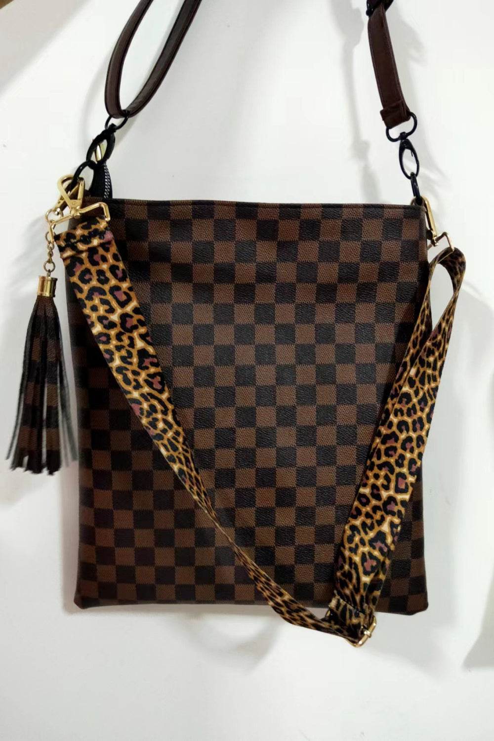 Adored PU Leather Shoulder Bag with Tassel - Hovatok