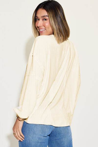 Basic Bae Full Size Ribbed Round Neck Long Sleeve T-Shirt - Hovatok