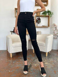 Judy Blue Full Size Distressed Tummy Control High Waist Skinny Jeans - Hovatok