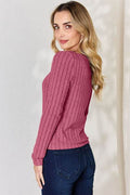 Basic Bae Full Size Ribbed Long Sleeve T-Shirt - Hovatok