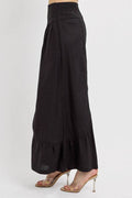 RISEN Shirring Detail Wide Leg Pants - Hovatok