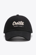 CREATE NEW LIFE Adjustable Cotton Baseball Cap - Hovatok