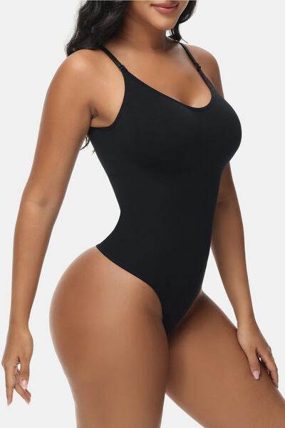 Spaghetti Strap Tummy Control Bodysuit - Hovatok