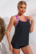 Chevron Stripe Racerback Swim Tank - Hovatok