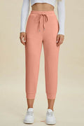 Basic Bae Full Size Air Scuba Drawstring High Waist Cropped Pants - Hovatok