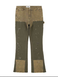 Men's Contrast Washed Bootcut Jeans - Hovatok