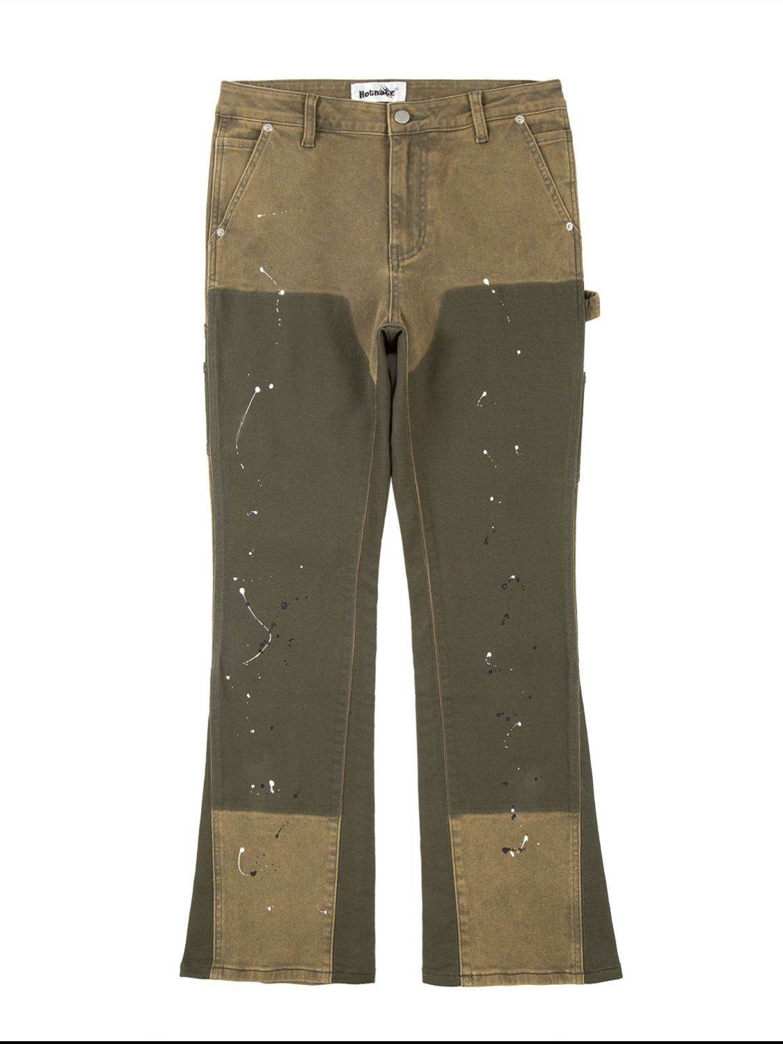 Men's Contrast Washed Bootcut Jeans - Hovatok