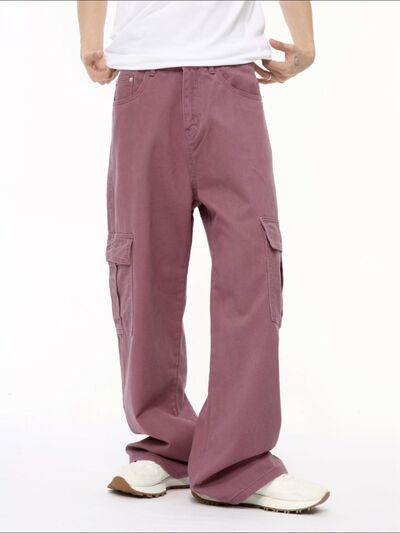 Wide Leg Cargo Jeans - Hovatok