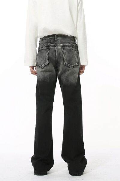 Pocketed High Waist Jeans - Hovatok