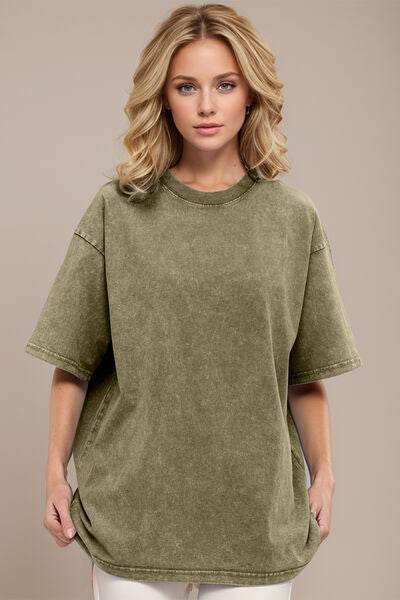 Basic Bae Round Neck Half Sleeve T-Shirt - Hovatok
