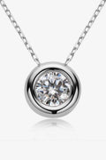 Adored 1 Carat Moissanite Pendant 925 Sterling Silver Necklace - Hovatok
