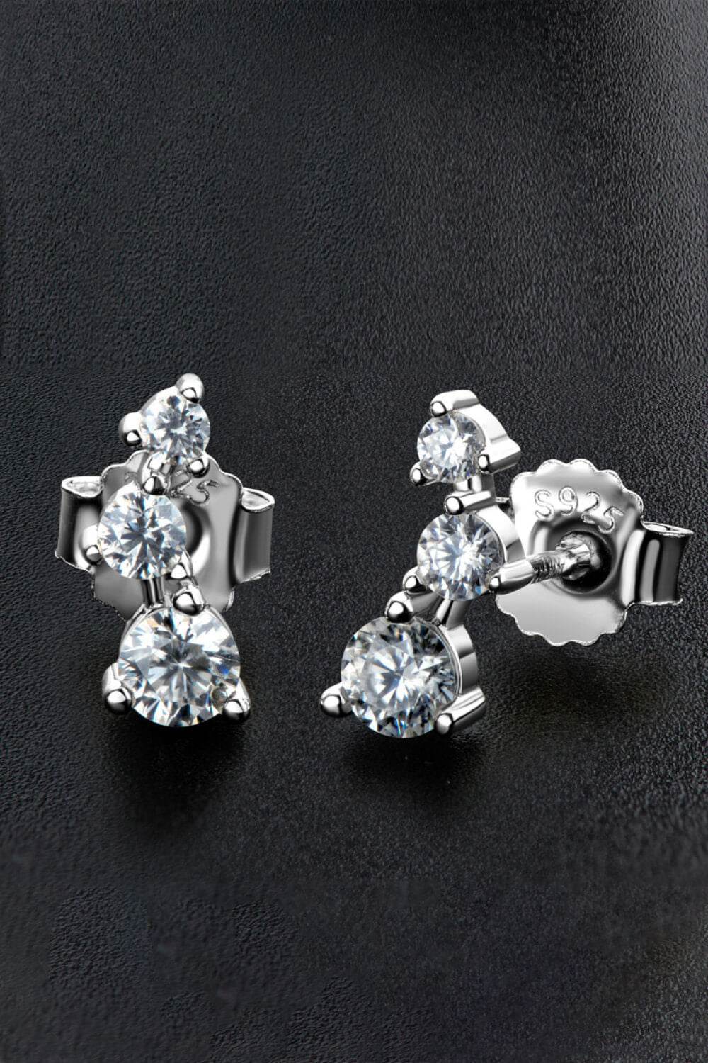 Adored Your Way Moissanite Stud Earrings - Hovatok