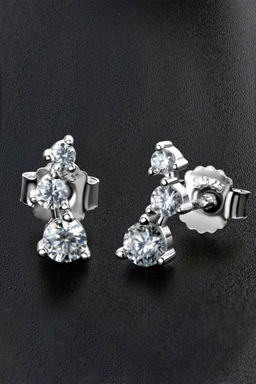 Adored Your Way Moissanite Stud Earrings - Hovatok