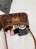 Bow Leopard PU Leather Handbag - Hovatok