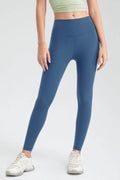 Wide Waistband Slim Fit Active Leggings - Hovatok
