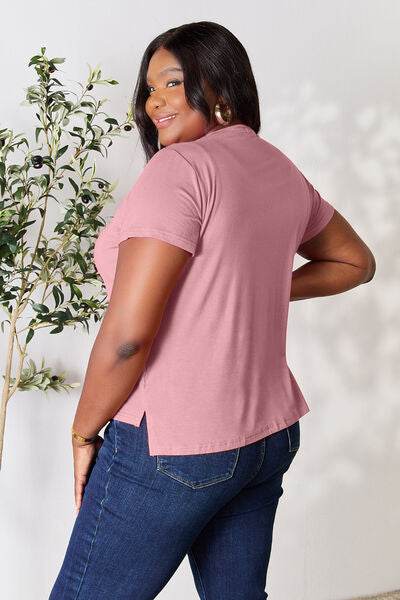 Basic Bae Full Size Round Neck Short Sleeve T-Shirt - Hovatok