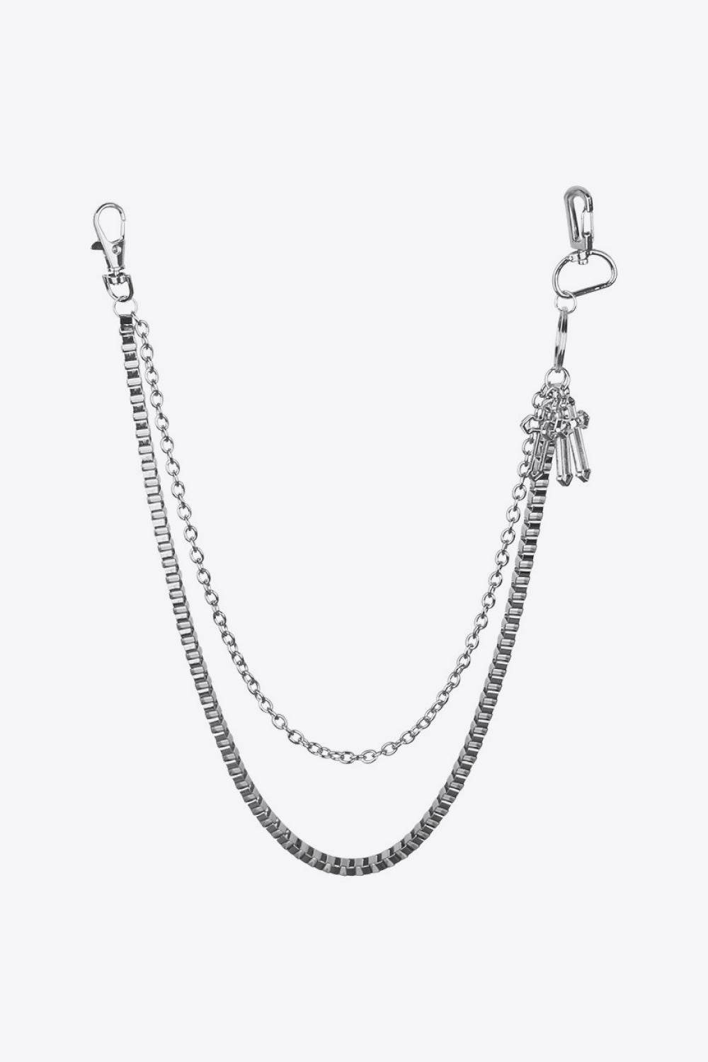 Double-Layered Cross Waist Chain - Hovatok