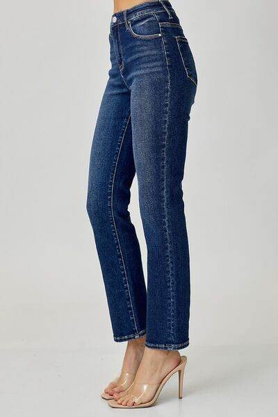 RISEN Full Size High Waist Straight Jeans - Hovatok