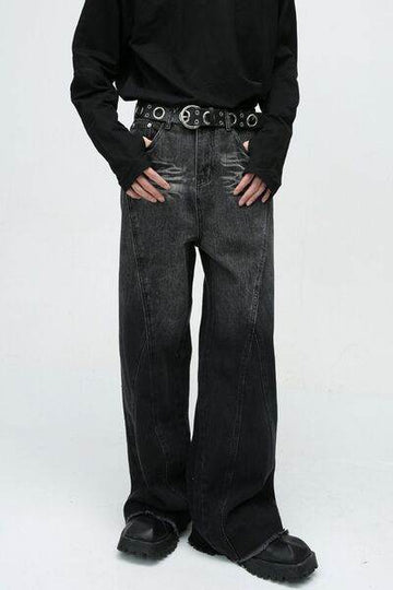 Raw Hem Jeans with Pockets - Hovatok