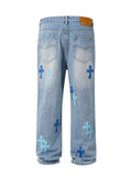 Men's Cross Wide Straight Jeans - Hovatok