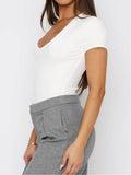 Devine V-Neck Short Sleeve T-Shirt - Hovatok