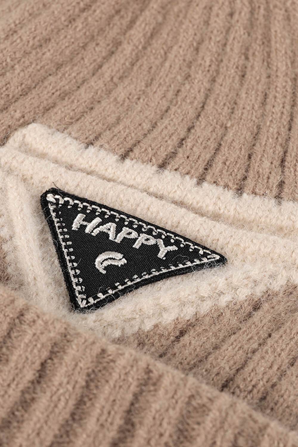 HAPPY Contrast Beanie - Hovatok