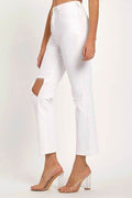 RISEN Full Size Distressed Cropped Straight Jeans - Hovatok