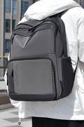 Multi-Pockets Solid Color Backpack Bag - Hovatok
