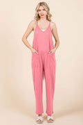 Culture Code Full Size Sleeveless Jumpsuit with Pockets - Hovatok