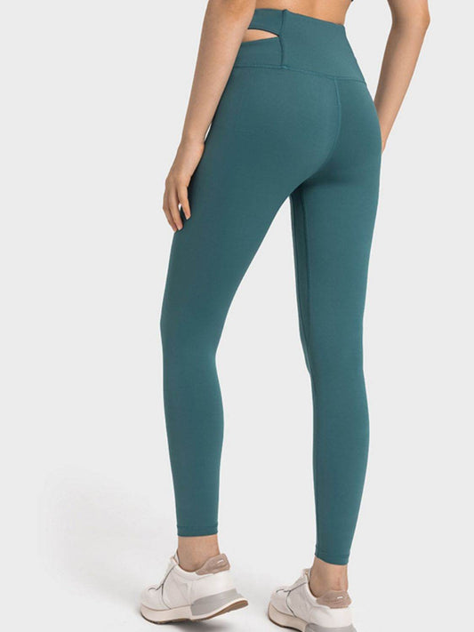 Millennia Crisscross Cutout Sports Leggings - Hovatok
